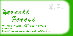 marcell percsi business card